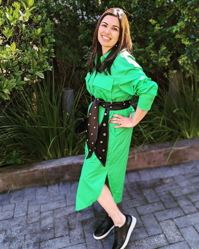Sheike Green shirt midi available to rent