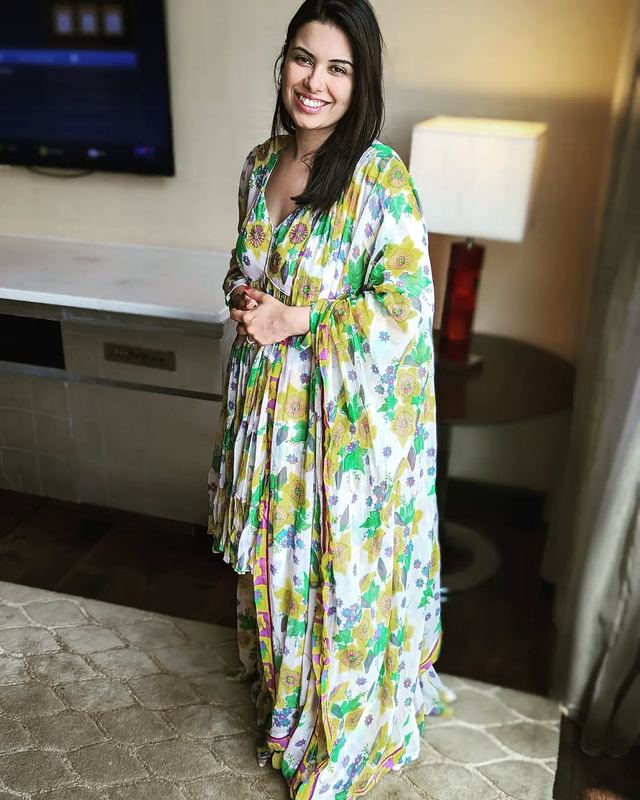 Baise Gaba Floral sharara set available to rent