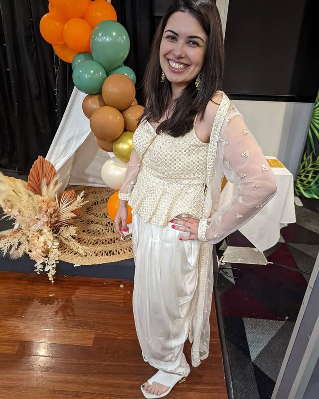Benzer White dhoti-pant set available to rent